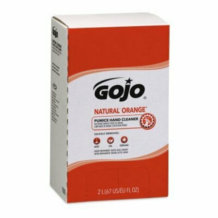 GOJO 7255-04 Natural Orange Pumice Hand Cleaner 2000 mL Refill Citrus Scent, 4PK 1955966